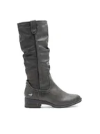 Kozaki damskie - Mustang Kozaki 1293-602 Szary - miniaturka - grafika 1