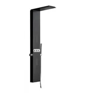 Panele prysznicowe - Mexen Omar panel prysznicowy, czarny - 7610-03-70 - miniaturka - grafika 1