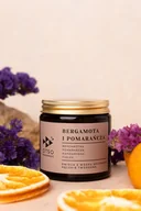 Świece - Świeca sojowa Bergamota i pomarańcza - świeca sojowa zapachowa - 120 ml - miniaturka - grafika 1