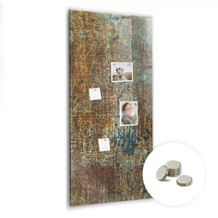 Magnetyczny Organizer na Ścianę 120x60 cm - Rdza na żelazie - Tablice i flipcharty - miniaturka - grafika 1