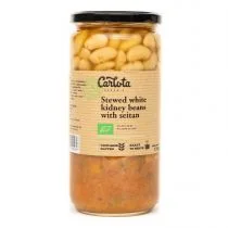Carlota Potrawka z białej fasoli z seitanem i grzybami shiitake 350 g Bio - Szybkie dania obiadowe - miniaturka - grafika 1
