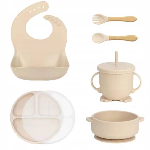 SILIKONOWY ZESTAW NACZYŃ DLA DZIECI NIEMOWLĄT NIE ZAWIERA BPA 7 SZT - Zestawy naczyń dla dzieci SILIKONOWY ZESTAW NACZYŃ DLA DZIECI NIEMOWLĄT NIE ZAWIERA BPA 7 SZT - Zestawy naczyń dla dzieci - miniaturka - grafika 1