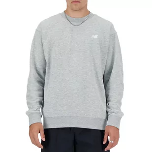 Bluza New Balance MT41507AG - szara - Bluzy męskie - miniaturka - grafika 1