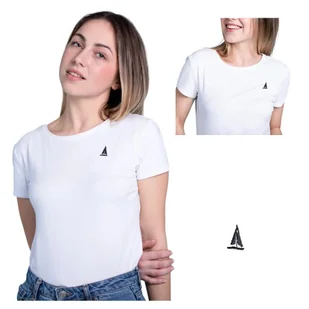 T-SHIRT damski koszulka Z HAFTEM BAWEŁNA TURECKA Captain Mike XL - Koszulki i topy damskie T-SHIRT damski koszulka Z HAFTEM BAWEŁNA TURECKA Captain Mike XL - Koszulki i topy damskie - miniaturka - grafika 1