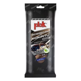 Plak Maxi matowe ściereczki do kokpitu o zapachu Black Trend 24x22 cm - 24szt - Kosmetyki samochodowe - miniaturka - grafika 1