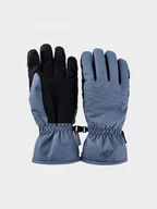 Rękawiczki - Damskie rękawice narciarskie thinsulate 4F 4FWAW24AFGLF145 - niebieskie - miniaturka - grafika 1