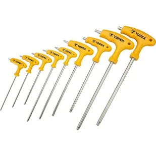 Topex Zestaw torx z rączką T10-T50 9 sztuk 35d968 - Klucze i nasadki - miniaturka - grafika 1