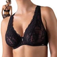 Biustonosze - Biustonosz Alles Truffle Noir braletka plus czarny z czekoladą - 85F - miniaturka - grafika 1