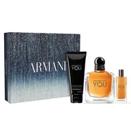 Zestawy perfum męskich - Armani Emporio Armani Stronger With You, zestaw prezentowy dla mężczyzny z wodą toaletową i żelem pod prysznic Zestawy perfum 1 ct Męskie - miniaturka - grafika 1