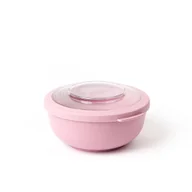 Lunch boxy - lunchbox 17 x 9 cm różowy 1000 ml 2-częściowy - miniaturka - grafika 1