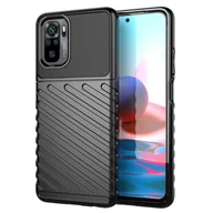 Etui i futerały do telefonów - Hurtel Thunder Case elastyczne pancerne etui pokrowiec Xiaomi Redmi 10 czarny - miniaturka - grafika 1