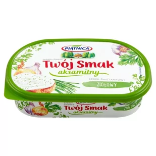 Piątnica Twój Smak Serek śmietankowy aksamitny ziołowy 135 g - Sery - miniaturka - grafika 1