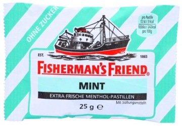 Cukierki Fisherman's Friend pastylki pudrowe mint bez cukru 25g
