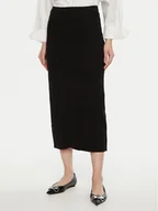 Spódnice - Vero Moda Spódnica jeansowa Medusa 10321775 Czarny Regular Fit - miniaturka - grafika 1