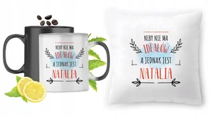 Dla Natalii Zestaw Kubek Magiczny + Poduszka z Nadrukiem ze Zdjęciem - Gadżety dla niej i dla niego - miniaturka - grafika 1