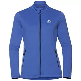 Odlo Damska kurtka polarowa Midlayer Full Zip Alagna amparo blue, XS - Kurtki damskie - miniaturka - grafika 1