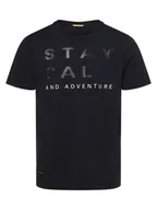 Koszulki męskie - Camel Active - T-shirt męski, niebieski - miniaturka - grafika 1