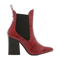 Botki damskie - Vices 3312-64-red czerwone - miniaturka - grafika 1