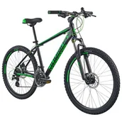 Rowery - Indiana Rower górski MTB X-Pulser 2.6 M15 26 cali męski Czarno-zielony - miniaturka - grafika 1