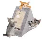 Drapaki dla kotów - NUXIE® Domek z drapakiem dla kota 39cm - miniaturka - grafika 1