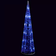 Oświetlenie świąteczne - vidaXL vidaXL Stożek dekoracyjny, akrylowy, niebieski, LED, 60 cm - miniaturka - grafika 1