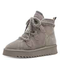 Śniegowce damskie - Tamaris Damskie buty WL Lace Boot 1-26924-45 śniegowce, szare, rozmiar 36 EU, szary, 36 EU - miniaturka - grafika 1