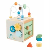 Zabawki interaktywne dla dzieci - Kostka aktywności z pętlą motoryczną - miniaturka - grafika 1