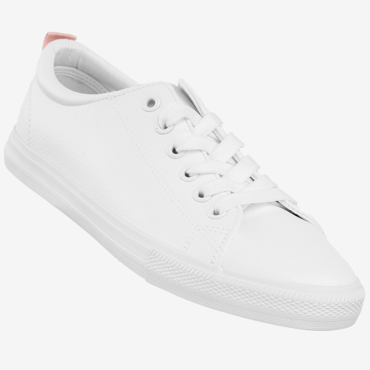 Tenisówki Damskie Sznurowane Buty Sportowe Big Star Białe RR274001 Biały 36