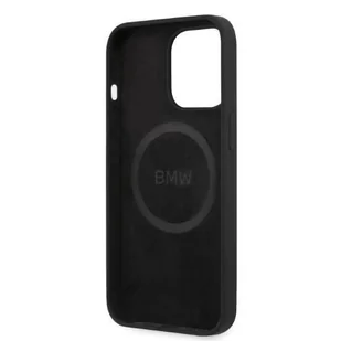 Etui BMW BMHMP13LSLBLBK iPhone 13 Pro / 13 6,1" czarny/black hardcase Silicone Signature Logo Magsafe - Etui i futerały do telefonów - miniaturka - grafika 7