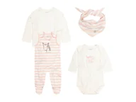 Komplety dla niemowląt - bellybutton bellybutton Komplet prezentowy niemowlęcy (śpioszki, koszulka, body, chustka), 1 komplet (62, Żółty) - miniaturka - grafika 1