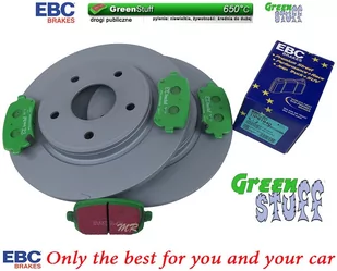 Tylne klocki GreenStuff + tarcze hamulcowe 305mm EBC seria PREMIUM Dodge Caravan 2008- - Tarcze hamulcowe - miniaturka - grafika 2