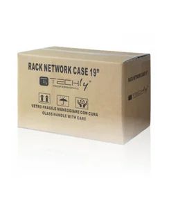Szafa wisząca Techly Rack 19'' 9U 500x320 zmontowana, szara - Szafy rack - miniaturka - grafika 1