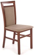 Krzesła - Klasyczne Krzesło Tapicerowane Ciemny Orzech + Jasny Brąz K8-P84 - miniaturka - grafika 1