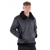 Odzież taktyczna i umundurowanie - Kurtka Alpha Industries B3 FL 143106 515 - Czarna XL - miniaturka - grafika 1