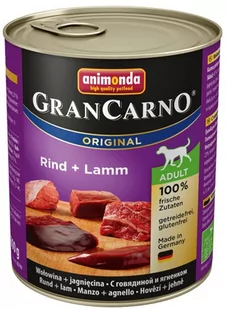 Animonda Grancarno Dorosłe Dog smak: Wołowina + jagnięcina 800g - Mokra karma dla psów - miniaturka - grafika 1