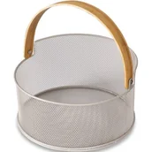 Pozostałe akcesoria kuchenne - Husla Husla Koszyk na owoce/pieczywo szary - miniaturka - grafika 1