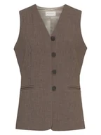 Kamizelki damskie - MOSS COPENHAGEN Kamizelka "Rosina" w kolorze szarobrązowym - miniaturka - grafika 1