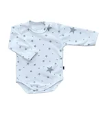 Body dla niemowląt - PINK NO MORE BODY Z DŁUGIM RĘKAWEM STARS 68 cm - miniaturka - grafika 1
