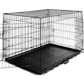 Budy dla psów - Duża Klatka Metalowa Kojec Dla Psów Psa 76X47X53 - miniaturka - grafika 1