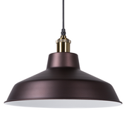 Lampy sufitowe - Beliani Lampa wisząca Lampa wisząca metalowa brązowa PECHORA 85510 - miniaturka - grafika 1