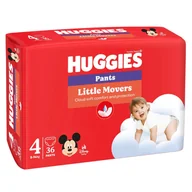 Pieluchy - Pieluchomajtki HUGGIES Little Movers rozmiar 4 (9-14kg) 36szt - miniaturka - grafika 1