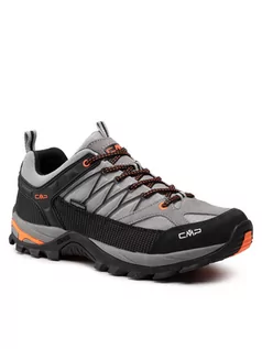 Buty trekkingowe męskie - CMP Trekkingi Rigel Low Trekking Shoes Wp 3Q54457 Szary - grafika 1