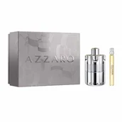 Zestawy kosmetyków męskich - SET AZZARO Wanted EDP spray 100ml + MINIATURA EDP spray 10ml - miniaturka - grafika 1