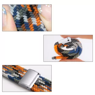 Strap Fabric opaska do Watch 7 / 6 / SE / 5 / 4 / 3 / 2 (41mm / 40mm / 38mm) pleciony materiałowy pasek bransoletka do zegarka wzór 6 - Etui i futerały do telefonów - miniaturka - grafika 4