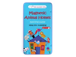 The Purple Cow magnetyczne puzzle duo Domy Zwierząt - Puzzle - miniaturka - grafika 1