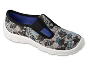 Buty dla chłopców - Kapcie dziecięce Befado 975Y197 trampki chłopięce szare na gumki-34 - miniaturka - grafika 1