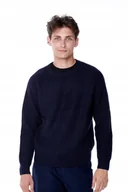Swetry męskie - LEE CHUNKY CREW NECK MIDNIGHT NAVY L83KLNMA S - miniaturka - grafika 1
