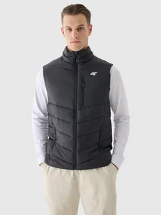 4F Bezrękawnik puchowy z wypełnieniem syntetycznym męski - czarny XL - Kurtki męskie 4F Bezrękawnik puchowy z wypełnieniem syntetycznym męski - czarny XL - Kurtki męskie - miniaturka - grafika 1