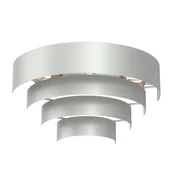 Lampy ścienne - Jasnoszara lampa ścienna w formie półplafonu LX 3392 z serii RINGS - miniaturka - grafika 1