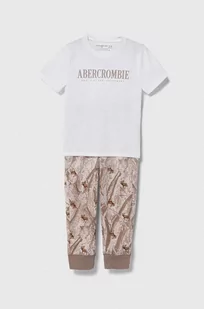 Abercrombie & Fitch piżama dziecięca kolor biały wzorzysta - Piżamy chłopięce - miniaturka - grafika 1